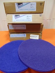 Taski & Johnson Diversey 19″ Purple Cleaning Pads – 20 total