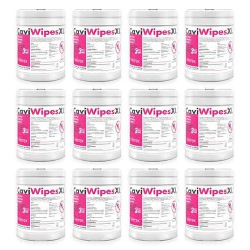 Metrex 13-1150 CaviWipes XL Disinfecting Towelettes XL 9″ x 12″ – Case of 12