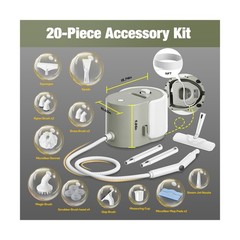 Newbealer Heavy-Duty Steam Cleaner, 5 Bar, Stainless Boiler, 20 Accessories |…