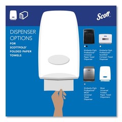 Scott 01980 9.4 in. x 12.4 in. 1-Ply Pro Scottfold Towels – WT (25 PK/CT) New