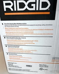 Ridgid Daisy Chain Fan Air Mover 1625 CFM 3 Speed 3 Position Model AM2287