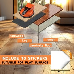 REXBETI Floor Gap Fixer Tool, Plank Repair Kit, Upgraded Improved, Orange