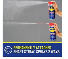 WD-40 Original Formula, Multi-Use Product with SMART Straw Sprays 2 Ways, 14.4 O