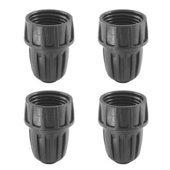 Moicstiy 4Pcs 1/2 Inch Drip Irrigation Hose Connectors 3/4 Inch, Black