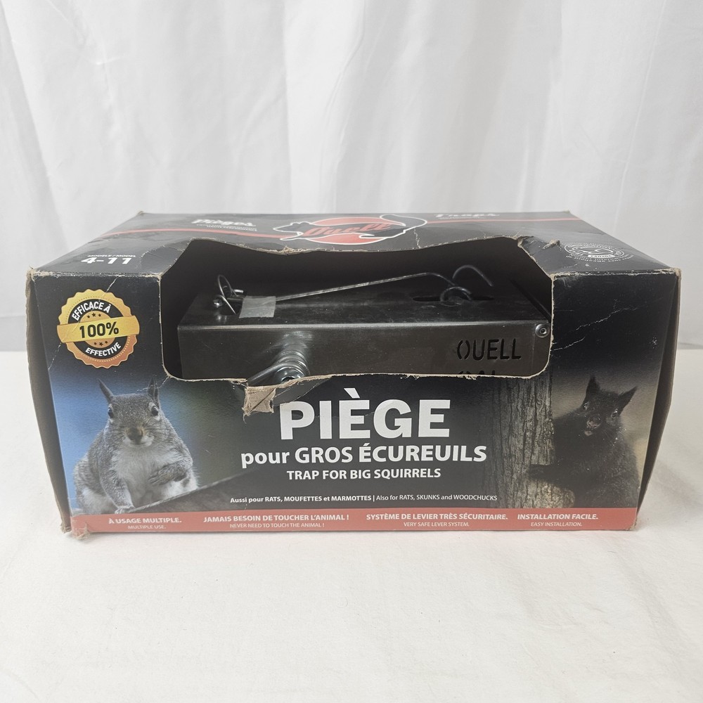 OUELL 4-11 Live Catch & Release Trap for Big Squirrels, Rats, Skunks, Woodchucks