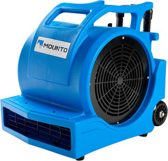 High-Power 3-Speed 1HP Air Mover Dryer with Wheels – 4000+ CFM (Blue)