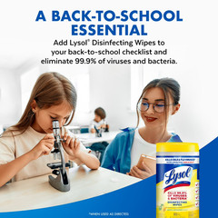 Lysol Disinfecting Wipes Bundle, 80 Count – Home Cleaning Supplies Lemon Lime