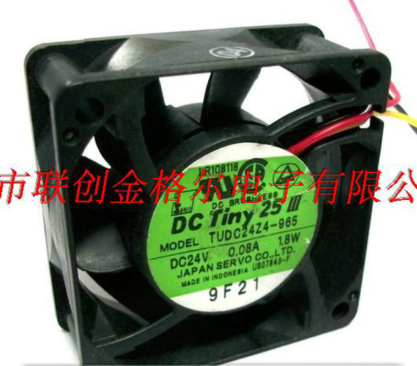 1pc new fan freeship TUDC24Z4-413 DC24V 0.08A 1.8W 60*60*25