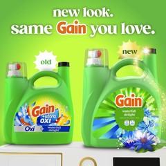 Gain Liquid Laundry Detergent with Odor Defense, 132 Fl Oz (Pack of 1)