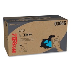WypAll 03046 10.8 in. x 10 in. POP-UP Box L40 Towels – White (810/Carton) New