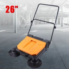 26″ Large Area Floor Push Sweeper Commercial Industrial Floor Clean Tool Outdoor