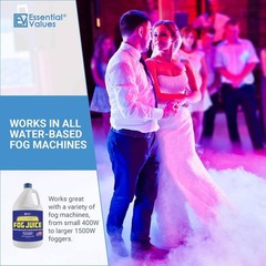 ESSENTIAL VALUES Fog Machine Fluid (128 FL OZ / 1 Gal) 1 Gal – Medium Density