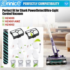 Erinice 12 Pack Hz4002 Brush Roller Filter Replacement Part For Shark