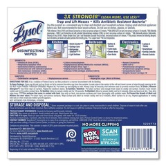 LYSOL Brand 77182EA 1-Ply Disinfecting Wipes – Lemon and Lime (80/Canister) New