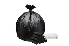 Top Knot Bags 45 Gallon Garbage Trash Bag 40X46 1.2 Mil Black 100 Count Can