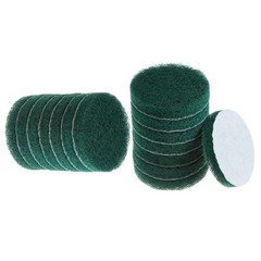 15X Drill Power Brush 4″ Tile Scrubber Scouring Pads 180-240 Grit
