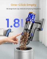 Pkwist Cordless Vacuum Cleaner Upgraded 650W 55Kpa 70Mins Vacuum Cleaners For