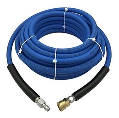 , UBERFLEX 4,000 PSI Blue Flexible & Light Weight Hose w/QC Couplers 50 Feet