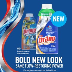 Drano EarlyAction Foamer, Drain Clog Remover & 17 Fl Oz (Pack of 1), Multi
