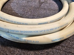 Unisource Series Sanity Washdown Hose 3/4″ X 50′ w 3/4″ X 1/2” 300 WP 2179 EPDM