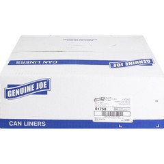 Genuine Joe GJO01758 High-Density Can Liner 45 Gal Clear