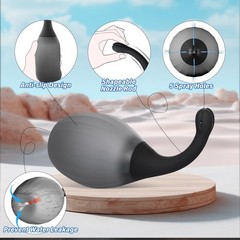 Enemas Anal Douches for Men Women – Anti Backflow Enema Bulb with Black