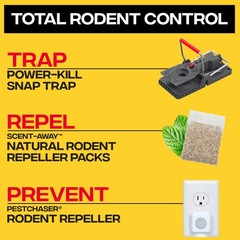 Victor Power-Kill Humane Mouse Traps M393SSR – 6 Easy Set, 6 Traps, Gray