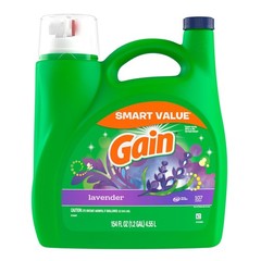 Gain Liquid Laundry Detergent, Lavender Scent, 154 fl 154 Fl Oz (Pack of 1)