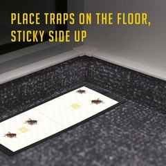 Cricket Traps Indoor (12 Traps) Extra Large Bug Sticky – Black