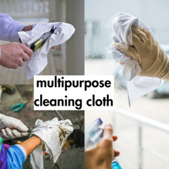 White Knit T-Shirt 100% Cotton Cleaning Rags 50 lbs. Bag – Multipurpose Cleaning