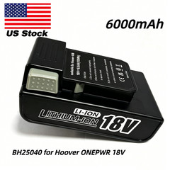 6000mAh Battery for Hoover OnePwr BH25040 BH53310 BH15030 BH29040V BH53420V US