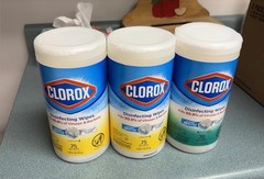Clorox Disinfecting Wipes Value Pack, 75 Count, Pack of 3