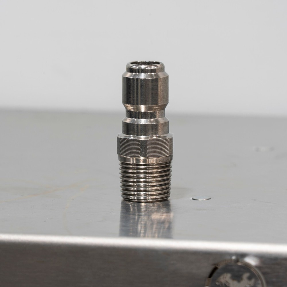 Prima 3/8″ Male Stainless Steel Quick Connect Plug NPT | Made in the USA