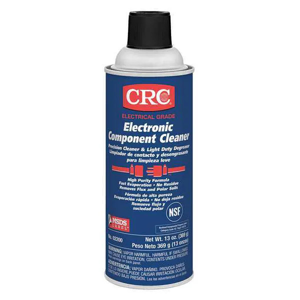 Crc Electronic Component Cleaner, Aerosol Spray Can, 13 oz, Liquid 02200 Crc
