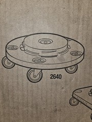 Rubbermaid Commercial BRUTE Dolly 2 Pack Standard Brute Dolly Round 2640