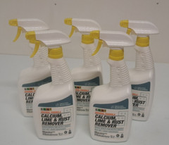 Calcium Lime and Rust Remover 32 oz Spray Bottle Lot of 5