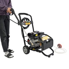 7HP Gasoline High Pressure Washer Gasoline Manual Washer w/ Hose 3400RPM 2200PSI