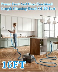 Steam Cleaner for Home – 1600ML Water Tank 15s Heat-Up Portable Steamer