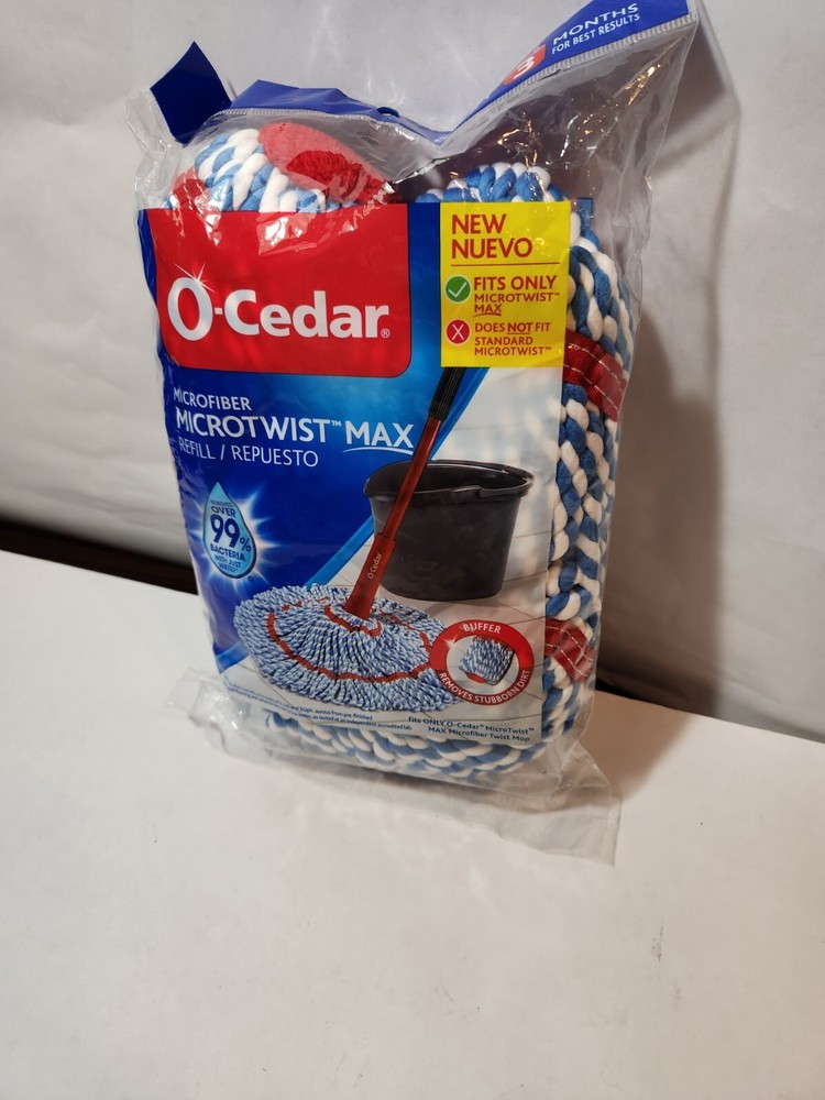 O-Cedar MicroTwist Max Mop Refill Replacement Microfiber new