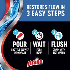 Drano EarlyAction Foamer, Drain Clog Remover & Cleaner, 17 Fl Oz (Pack of 5)