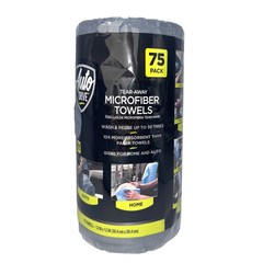 Auto Drive 75 Pack Tear Away Microfiber Car Wash Towel Roll