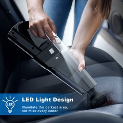 DRECELL Car Vacuum, Portable Vacuum Cleaner with 7000PA Suction, DC Black