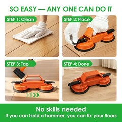KUNVAST Floor Gap Fixer Tool to Fix a Floor, Vinyl Dual Suction, Orange