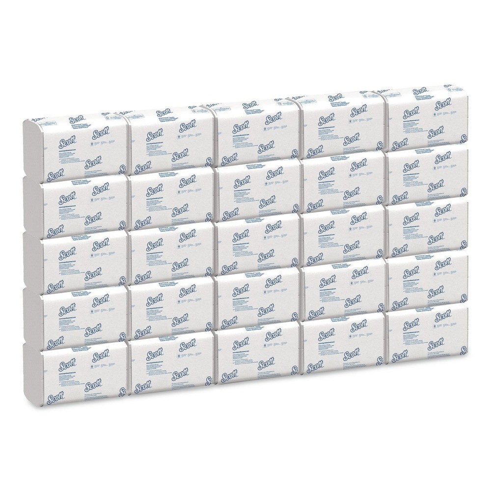Scott 45957 9.4″ x 12.4″Multi-Fold Towels – White (25/CT) New