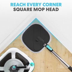 Simpli-Magic 360 Square Spin Mop And Bucket Compartment Separate 3