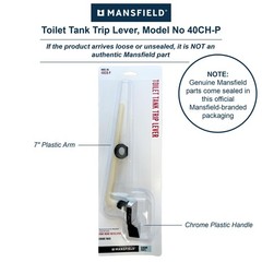 Model 40 Flush Lever – 1 Each by Mansfield Plumbing 7 inches, Chrome