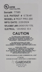 Curtron Pest-Pro BL200 Commercial UV Flying Bug Control Light Trap 1500 sq ft