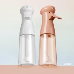 airbee Spray Bottle For Hair, Continuous Mister Sprayer, White & Terracotta