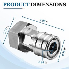 Garden Hose to Pressure Washer Adapter, 1 Pack, Stainless Steel Attachment