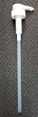 1/8 oz plastic pump, white for gel sanitizer, lotion soap, fits gallon container
